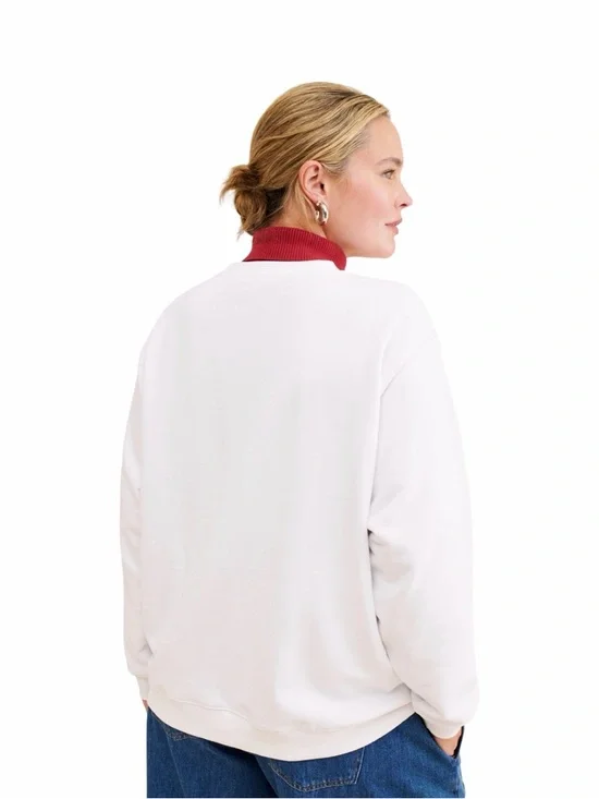 White 'AS IF' Graphic Sweatshirt - Picture 8 of 10